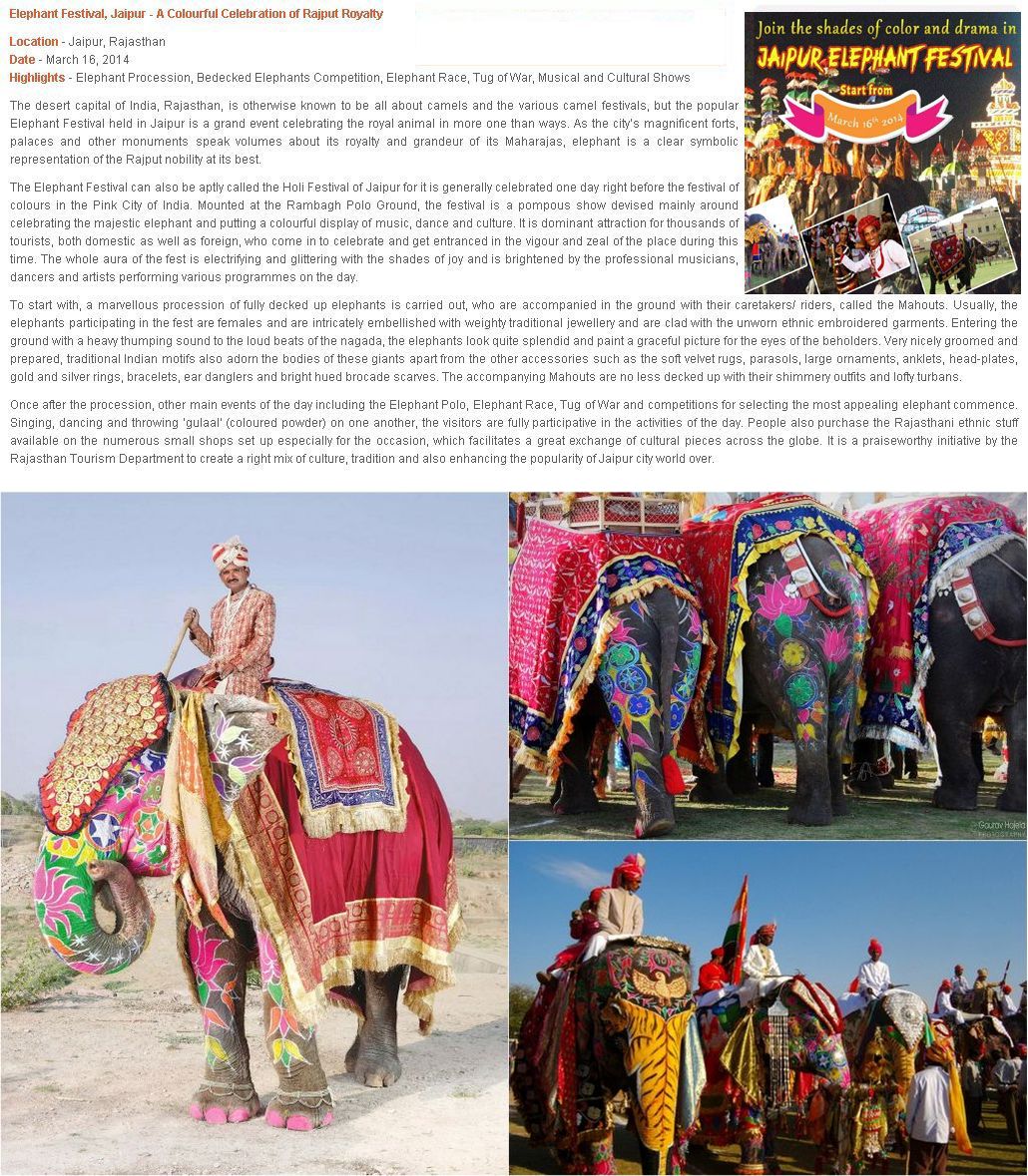 jaipur elephant festival 2014