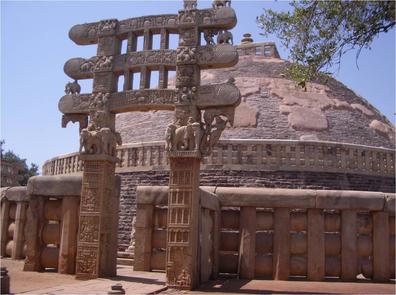 The relics of Buddha at Sanchi