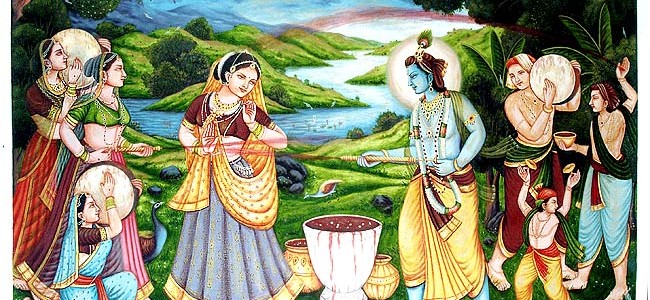 Holi in Vrindavan, Barsana