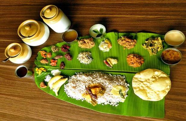 food of kerala, sadya, kerala tour packages
