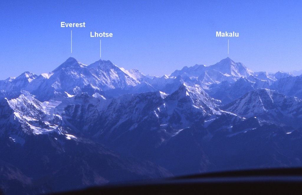 VIEW FROM MOUNT EVEREST FLIGHT