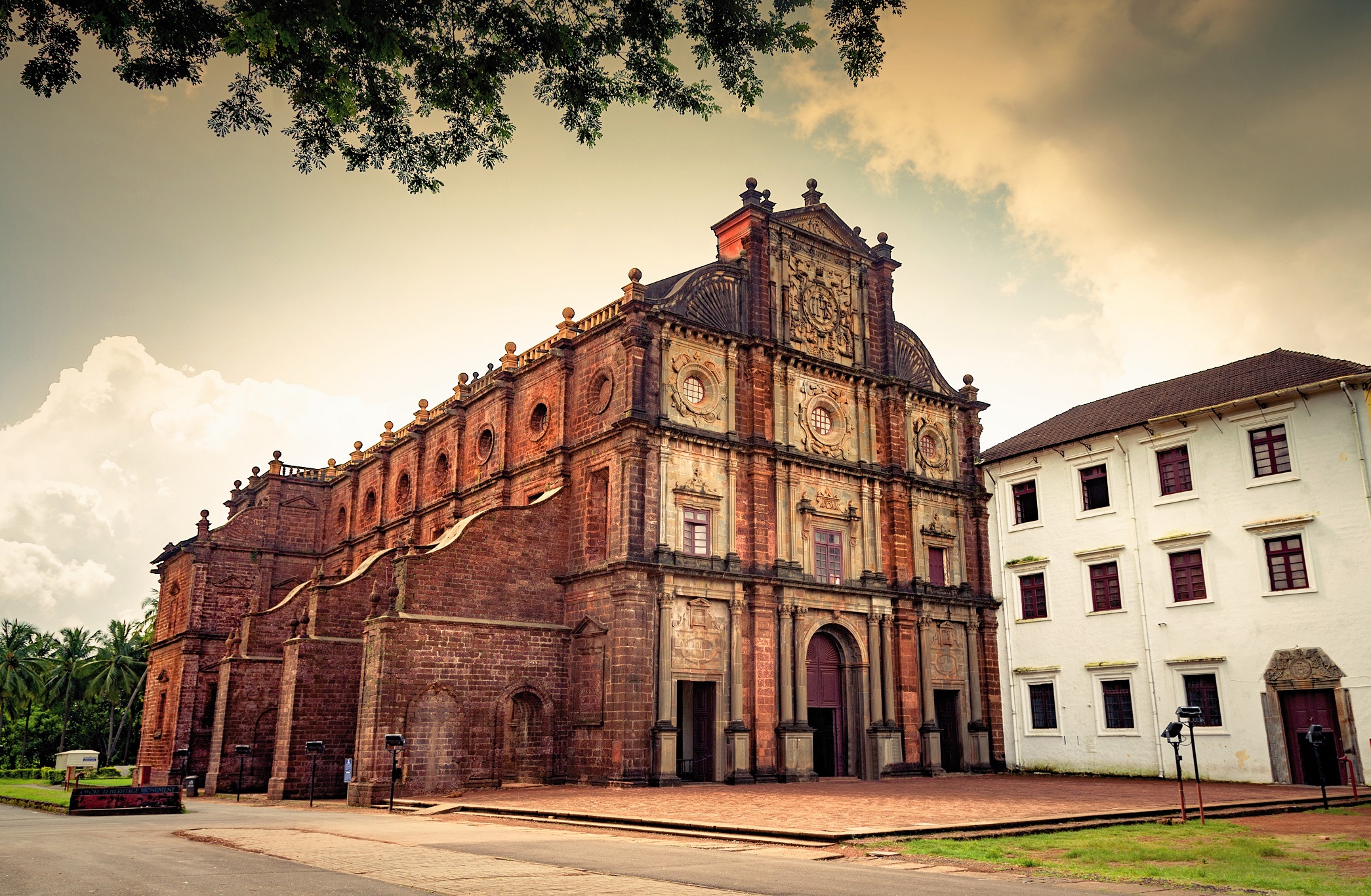 Ancient Basilica of Bom Jesus church at Goa, India