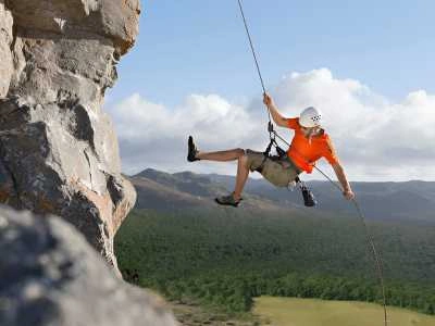 Try Rock Climbing and Rappelling