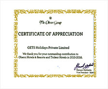 Certification of Appreciation