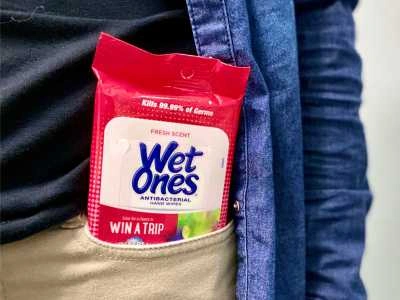 Carry Hand Sanitizer or Wet Wipes